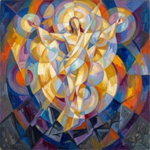 Christ rising from dead